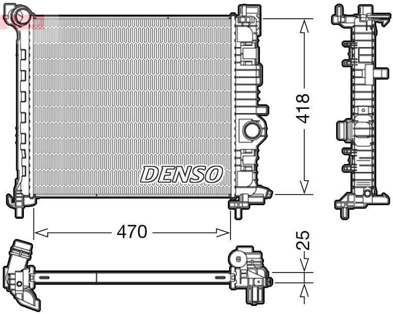Radiator, engine cooling -