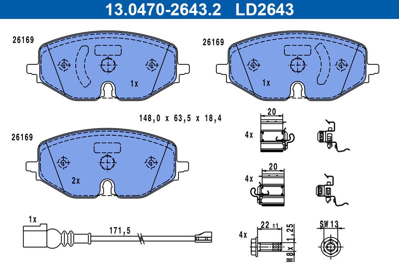 Brake Pad Set, disc brake -