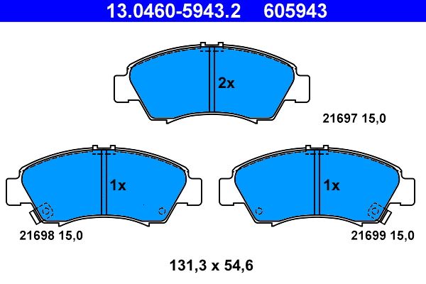Brake Pad Set, disc brake -