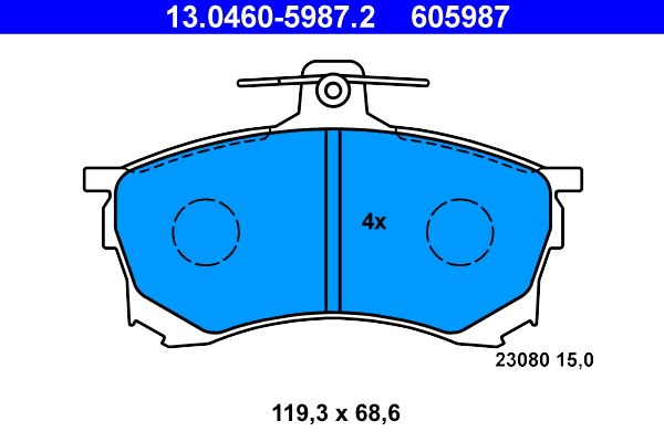 Brake Pad Set, disc brake -