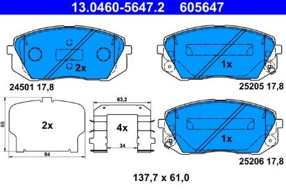 Brake Pad Set, disc brake -