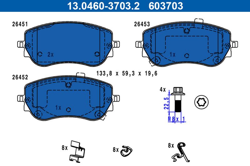 Brake Pad Set, disc brake -