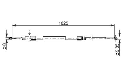 Cable Pull, parking brake -