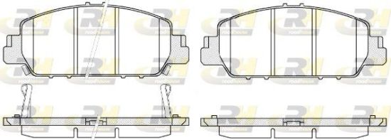Brake Pad Set, disc brake HONDA - 45022-T2G-A00