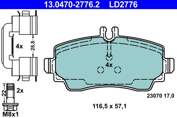 Brake Pad Set, disc brake -