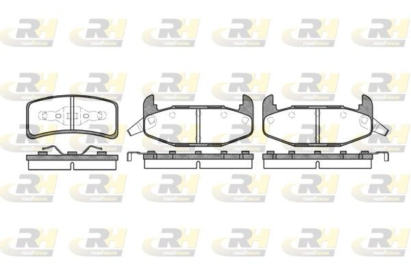 Brake Pad Set, disc brake Oldsmobil Supreme 88-93 tagum
