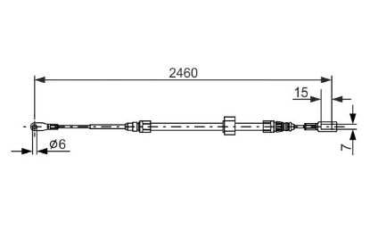 Cable Pull, parking brake -