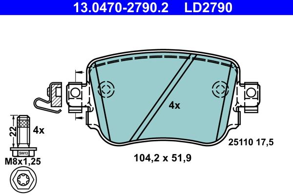 Brake Pad Set, disc brake -