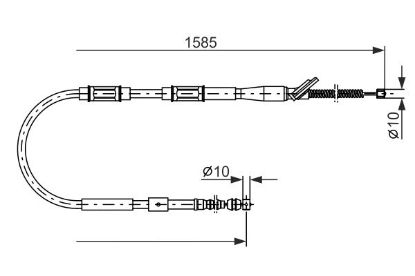 Cable Pull, parking brake -