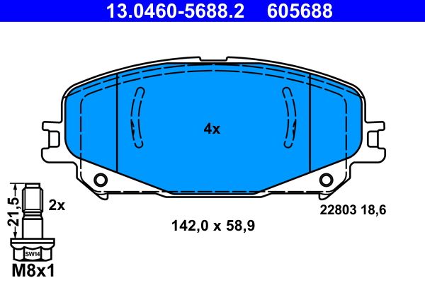 Brake Pad Set, disc brake -