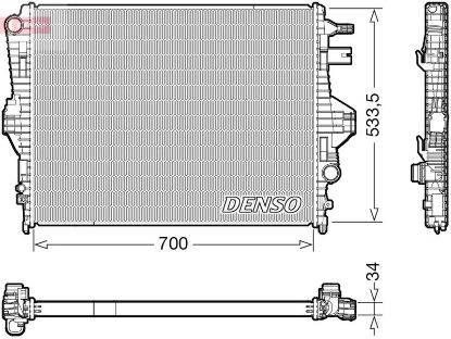 Radiator, engine cooling -