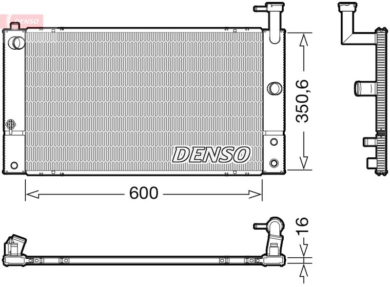 Radiator, engine cooling -