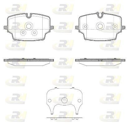 Brake Pad Set, disc brake BMW X1 (U11) (07/22-) 34108837161