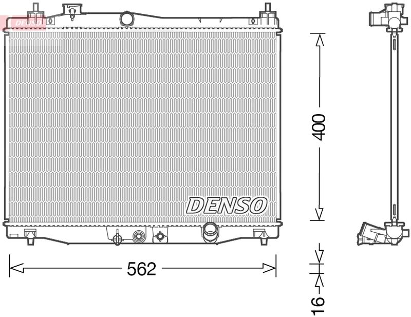 Radiator, engine cooling -