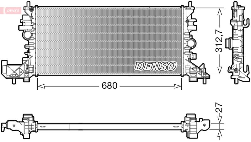 Radiator, engine cooling -