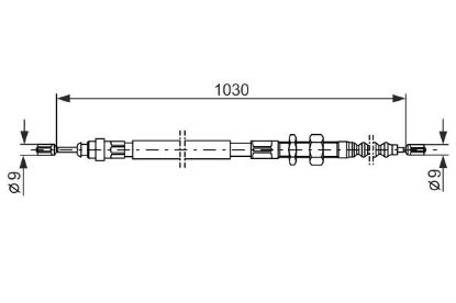 Cable Pull, parking brake -