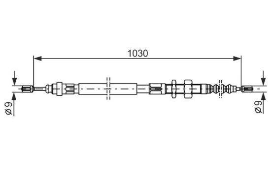 Cable Pull, parking brake -