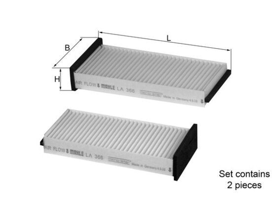 Filter, cabin air Mitsubishi