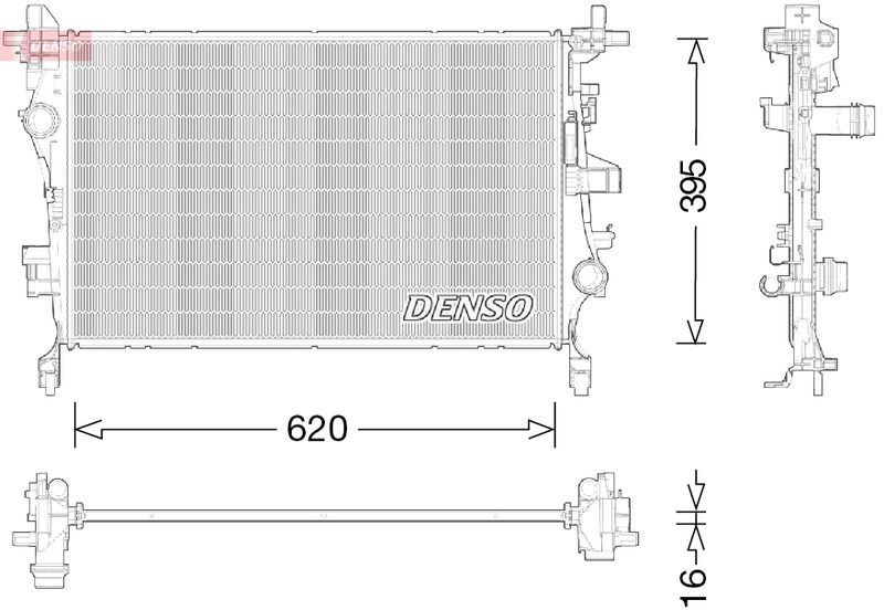 Radiator, engine cooling -