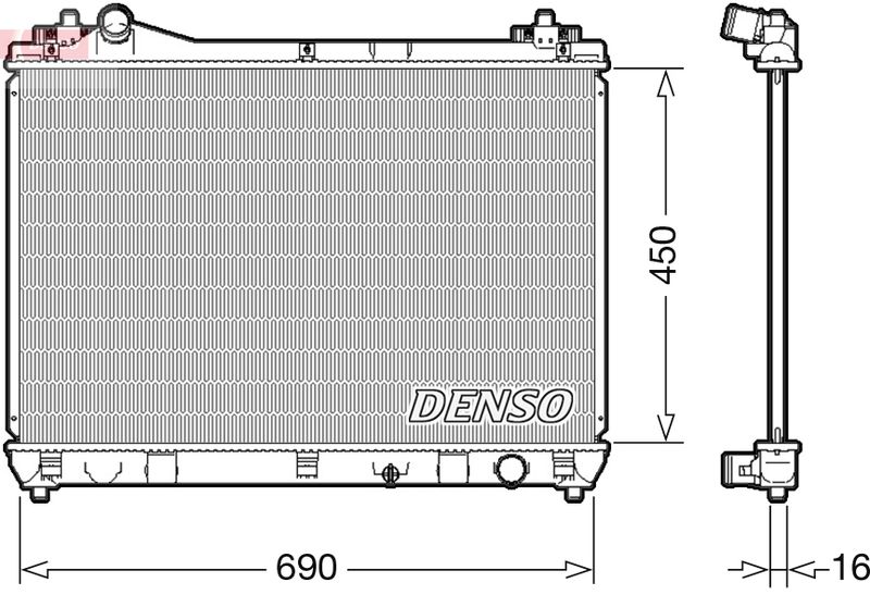 Radiator, engine cooling -