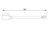 Warning Contact, brake pad wear -