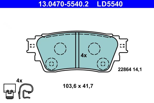 Brake Pad Set, disc brake - Brake Pad Set, disc brake -