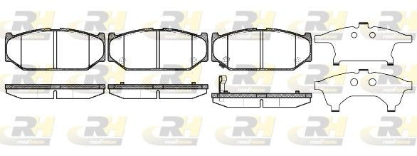 Brake Pad Set, disc brake Suzuki Swift 06- esim.