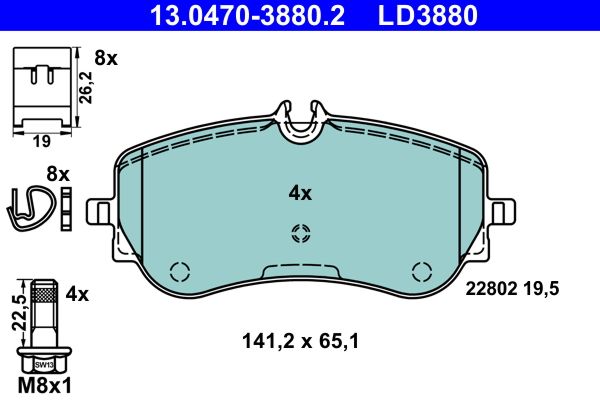 Brake Pad Set, disc brake -
