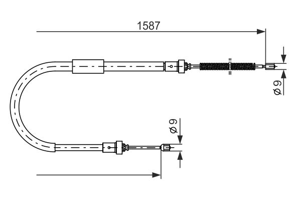 Cable Pull, parking brake -