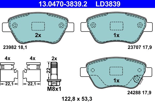 Brake Pad Set, disc brake -