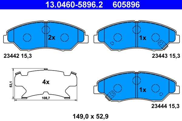 Brake Pad Set, disc brake -