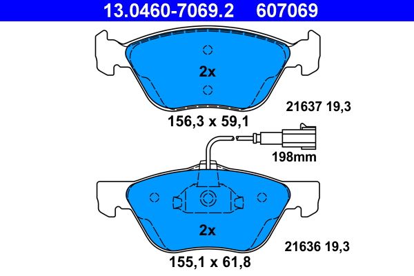 Brake Pad Set, disc brake -