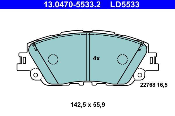 Brake Pad Set, disc brake -