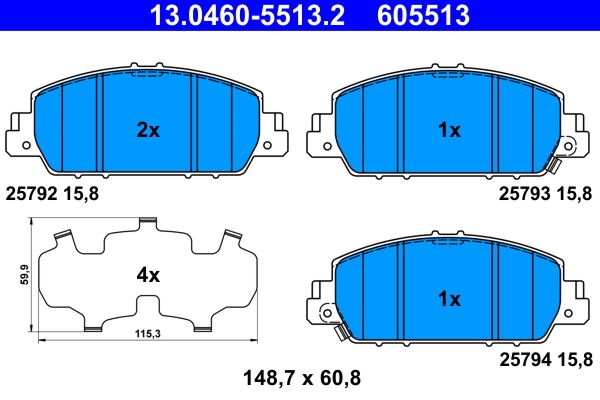 Brake Pad Set, disc brake -