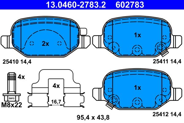 Brake Pad Set, disc brake -