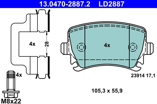 Brake Pad Set, disc brake -