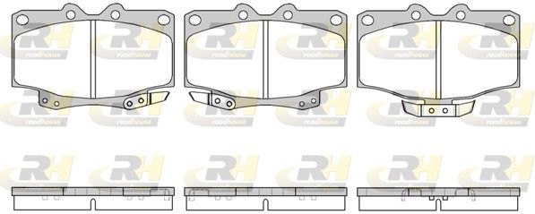 Brake Pad Set, disc brake LAND CRUISER LJ70/73 93-93 es