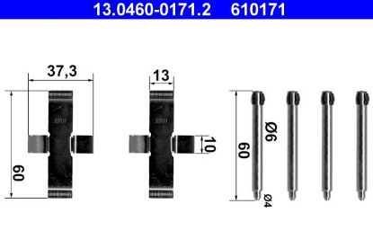 Accessory Kit, disc brake pad -