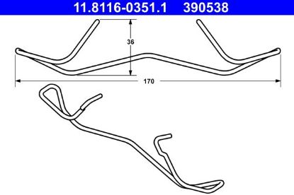 Spring, brake caliper -