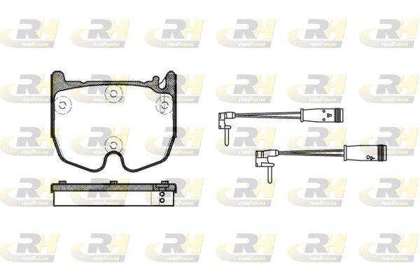 Brake Pad Set, disc brake MB W211 02- esim.