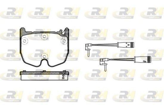 Brake Pad Set, disc brake MB W211 02- esim.