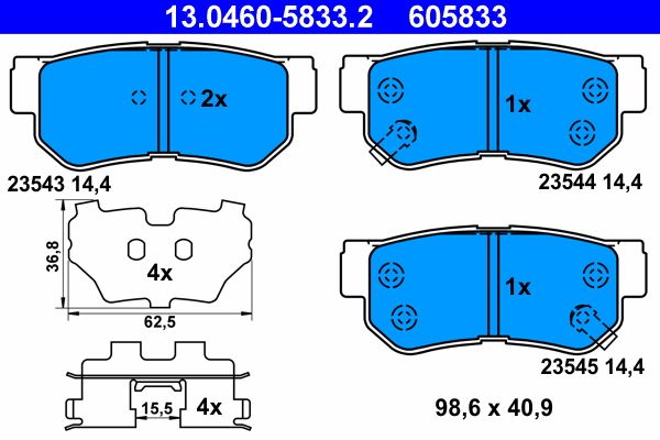 Brake Pad Set, disc brake -