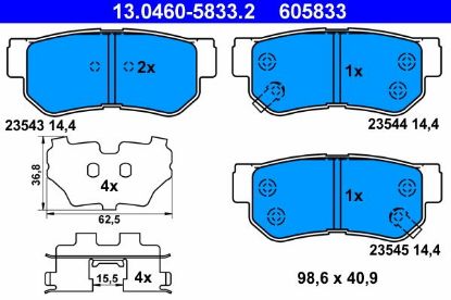 Brake Pad Set, disc brake -