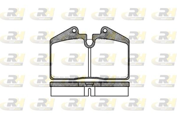 Brake Pad Set, disc brake Porche 911,928 89-93 esim.