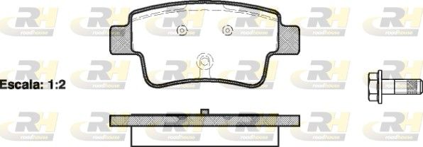 Brake Pad Set, disc brake Fiat GRANDE PUNTO 05- tagum.