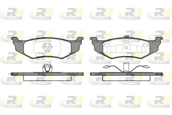 Brake Pad Set, disc brake Chrysler NEW YORKER 95- tagu