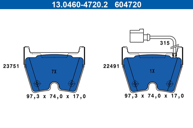 Brake Pad Set, disc brake -
