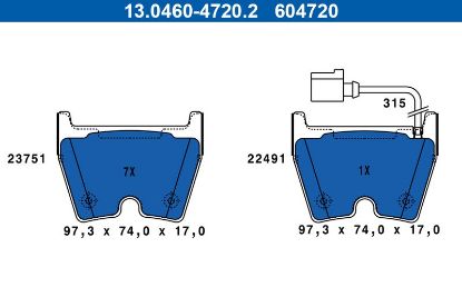 Brake Pad Set, disc brake -