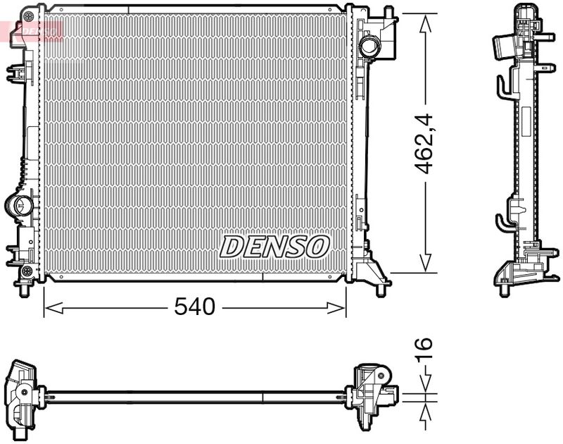Radiator, engine cooling -