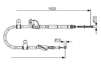 Cable Pull, parking brake -